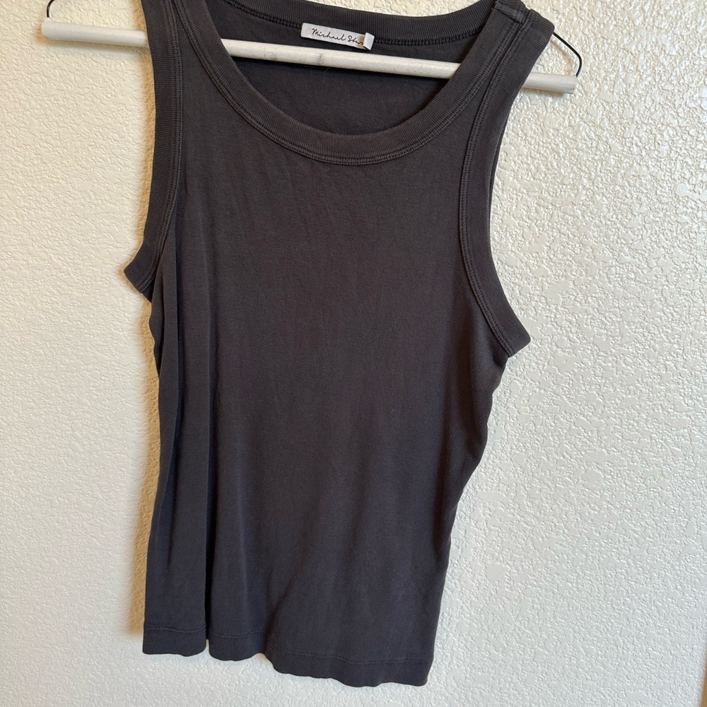 Michael Stars Charcoal Sleeveless Top